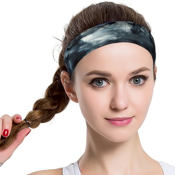 Lotus COZY FITNESS SERIES 渲染運動髮帶  黑色  21 x 6cm  1條