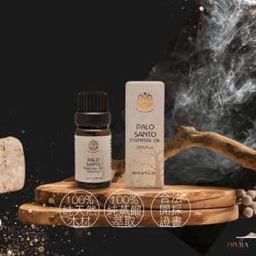 【DIVRA】秘魯進口高能量100%聖木精油_蒸餾萃取_淨化放鬆_香氛平衡氛圍