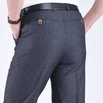 春夏季薄款休閑褲高腰寬松中老年人男褲休閑中年長褲子爸爸裝老人