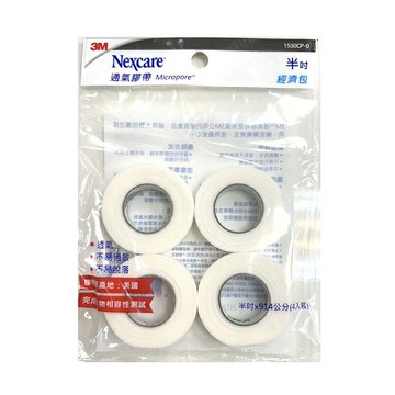3M Nexcare 通氣膠帶 經濟包 半吋 4入裝(未滅菌)【德芳保健藥妝】