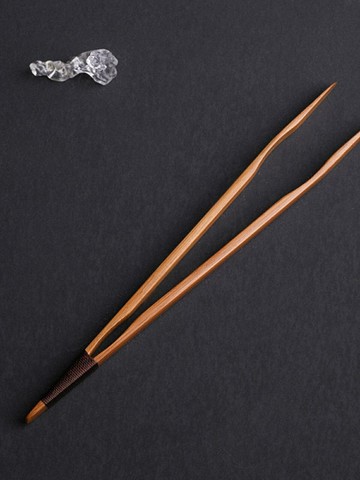 台灣大師手作茶夾精品竹制茶道六君子配件茶架夾子山山竹木