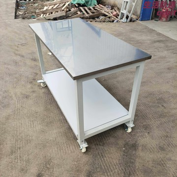 【移動潔淨】不鏽鋼工作臺 操作檯 打包臺 實驗臺 工作臺車 雙層設計 帶輪可鎖 實驗室車間廚房通用