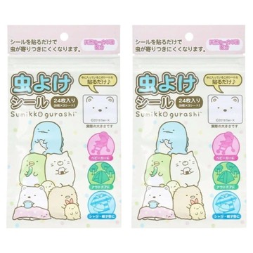Sumikkogurashi 角落生物 精油驅蟲貼片  天然尤加利油  24枚入  2包