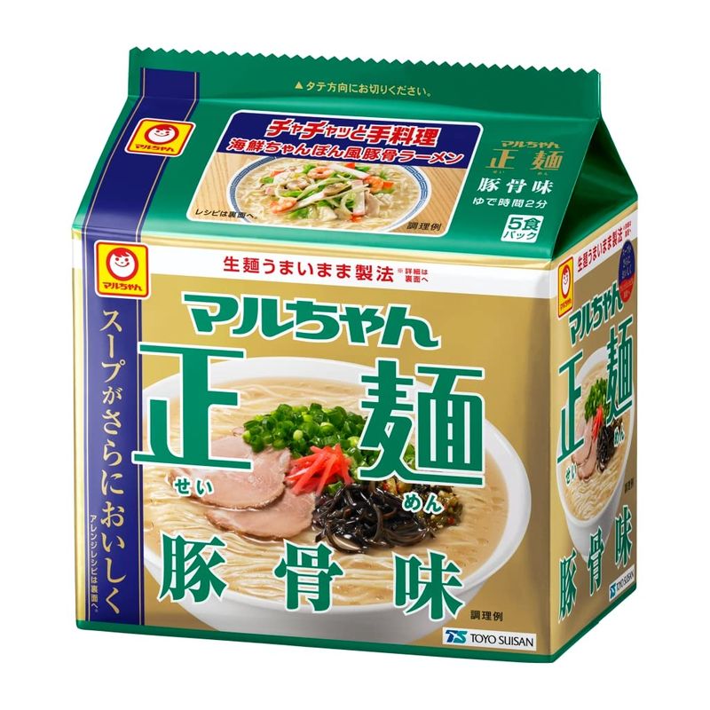 正麺 豚骨味 5食パック 89g5食6個