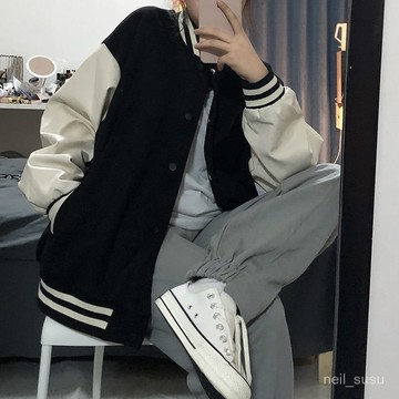 P3-【限時特賣】棒球外套 女生外套 棒球服 飛行外套 夾剋外套 短款棒球服外套女秋冬2022年新款高級學生韓版寬鬆百搭