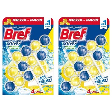 Bref 妙力 掛鉤式馬桶潔廁球 檸檬香 Set 12顆  150g  2組  檸檬