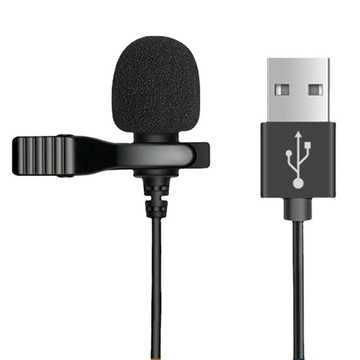 USB領夾麥克風電腦筆記本麥克風直播網課錄音會議記錄全向小話筒【Snowbelle優選】