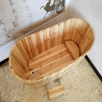 優購生活~加厚泡澡木桶成人美容院沐浴桶兒童洗澡桶實木質大人浴缸家用浴盆洗澡桶 泡澡桶 洗腳桶 洗澡盆 洗腳盆 冬天 浴盆