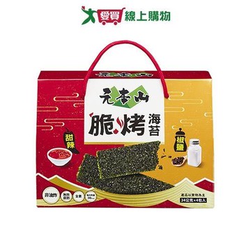 元本山脆烤海苔禮盒136G【愛買】