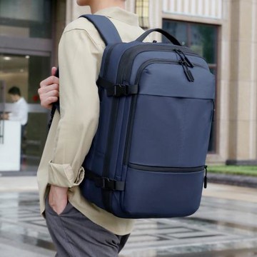 商務雙肩包時尚新款大容量旅行包休閑男士防水電腦背包男學生書包