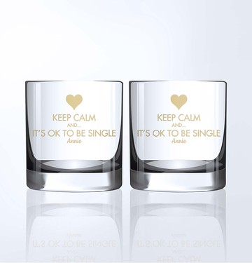 【客製化】訂製單身禮物威士忌杯對杯|文字雕刻 送禮佳選