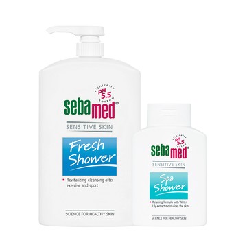 Sebamed 運動沐浴乳大+小任選組 1000ml+200ml (活力麝香/清新花香)