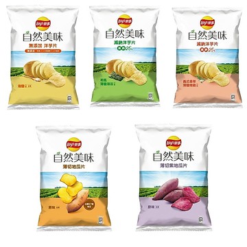 【蝦皮直營】樂事 自然美味系列 79g/70g 口味任選 海鹽/地瓜/烤雞/海苔/紫地瓜 洋芋片 餅乾 零食