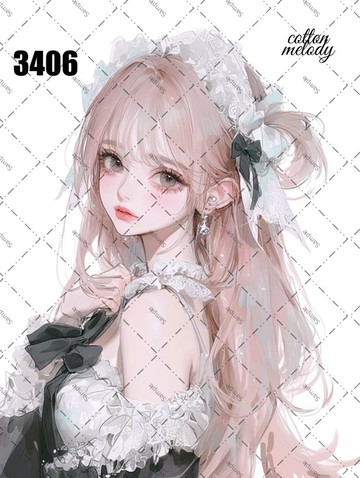 original sticker no.3406 人物貼紙 原創貼紙 原創人物貼紙 裝飾貼紙 cotton melody