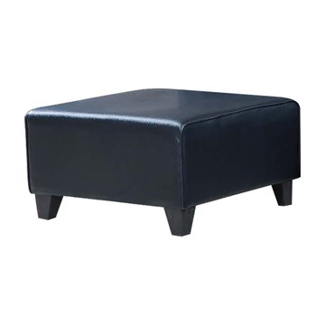 IHouse-派克 乳膠皮方椅黑色