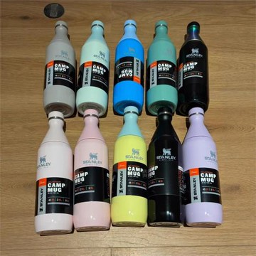 stan.ley保溫杯304不銹鋼保齡球狀保冷天鵝瓶便攜水杯高顏值現貨