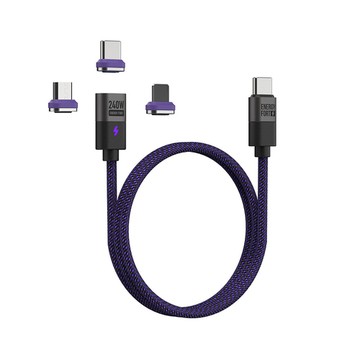 ENERGY FORT｜Type-C快充磁吸線(240W)(1.8M)充電線 傳輸線 自動吸附 適用iPhone Type-C安卓
