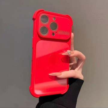 【秒變iPhone17】四角氣囊 水晶玻璃大視窗 防摔殼 用於iPhone17 i16 手機殼 i15 i14 i13