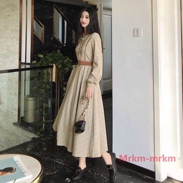 英国スタイルワンピース