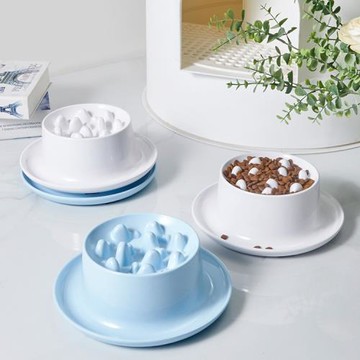 防打翻密胺緩食盆慢食碗貓咪狗狗護頸狗食盆寵物飯盆貓碗