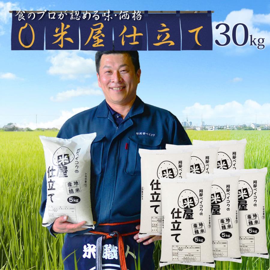 お米 30kg (5kg×6袋) 米屋仕立て 国内産 オリジナルブレンド米