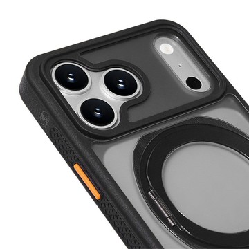 iPhone 18 系列 Vault 金盾 MagSafe 360旋轉支架防摔殼 - 透黑 iPhone 18 Pro Max