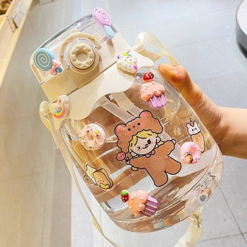 水杯大容量女生可愛吸管杯大人隨手便攜超大1000ml杯子ins風