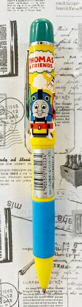 【震撼精品百貨】湯瑪士小火車 Thomas & Friends 湯瑪士2用筆/原子筆-黃#78223 震撼日式精品百貨