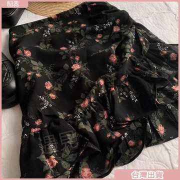 限時特價💕胖mm碎花半身裙不規則荷葉邊短裙女2026夏季新款顯瘦遮胯包臀裙