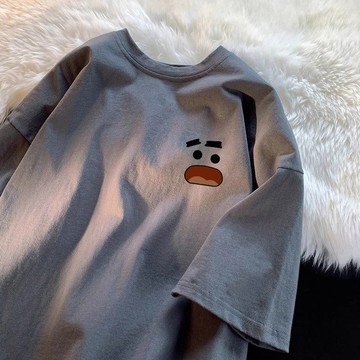 【台灣出貨】100%純棉 流行服飾 日式上衣 男生衣服 中性衣服 復古 內搭  休闲时尚 棉質上衣 韓版男裝 男生上衣