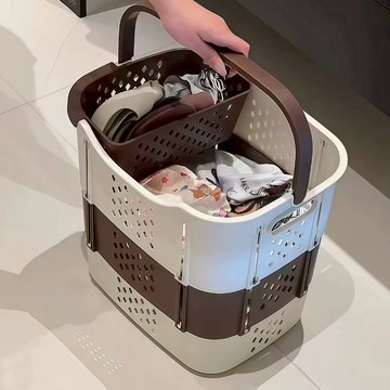 【mono home】折疊髒衣籃 置物籃 分隔洗衣籃 污衣籃 髒衣籃 縫隙收納籃 大容量 不佔地 衣物收納 折疊洗衣籃