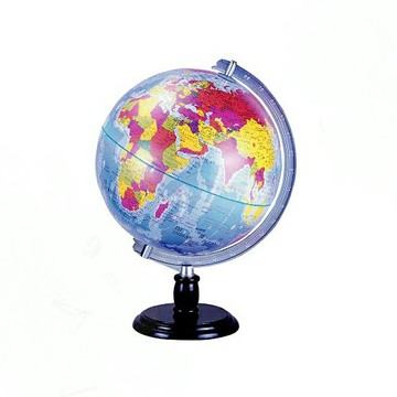 徠福 一次成型地球儀 17"(木座) 60CM / 個 NO.1167