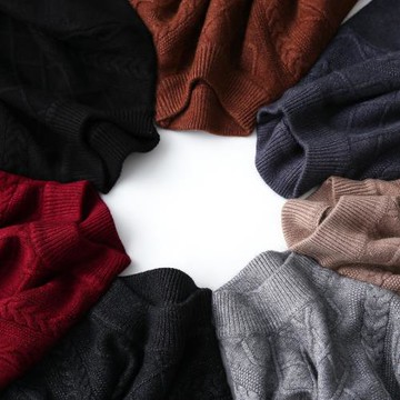 羊絨般軟糯細膩！自發熱不起球！秋冬新款男士圓領休閑針織衫毛衣