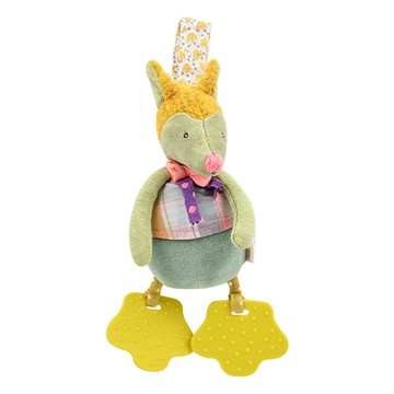 Moulin Roty Les Tartempois 響鈴掛偶安撫娃娃  23cm  可愛狼  1個
