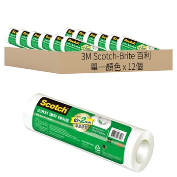 3M Scotch-Brite 百利 魔術膠帶替換帶 18mm x 20m  12個  透明色