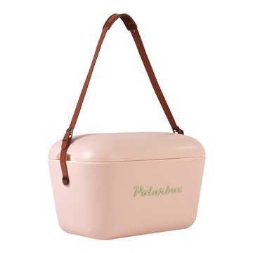 Polarbox 西班牙 Polarbox 20L復古經典網美愛用多功能攜帶式露營野餐保冰盒-佛朗明哥玫瑰粉