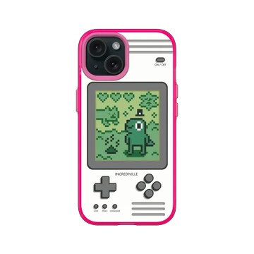 iPhone 15 JellyTint 粉漾桃 - 怪奇事物所 Incrediville - 8-bit所長飼育家