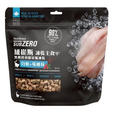 Nutrience 黑鑽能量貓凍乾主食  1包  227g  鮭魚 + 蔓越莓