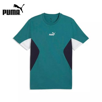 【PUMA】 基本系列ESS Blocked短袖T恤(M)_男性_69169841_歐規｜官方直營