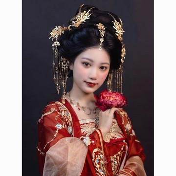 ⭐全場免運⭐ 新娘頭飾 皇冠 漢服髮飾蝴蝶元素髮釵額飾套裝設計新娘婚慶復古簡約髮飾古風女仙