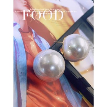 Young法國復古珠寶貝珠耳釘耳環女vintage中古氣質輕奢珍珠耳飾女