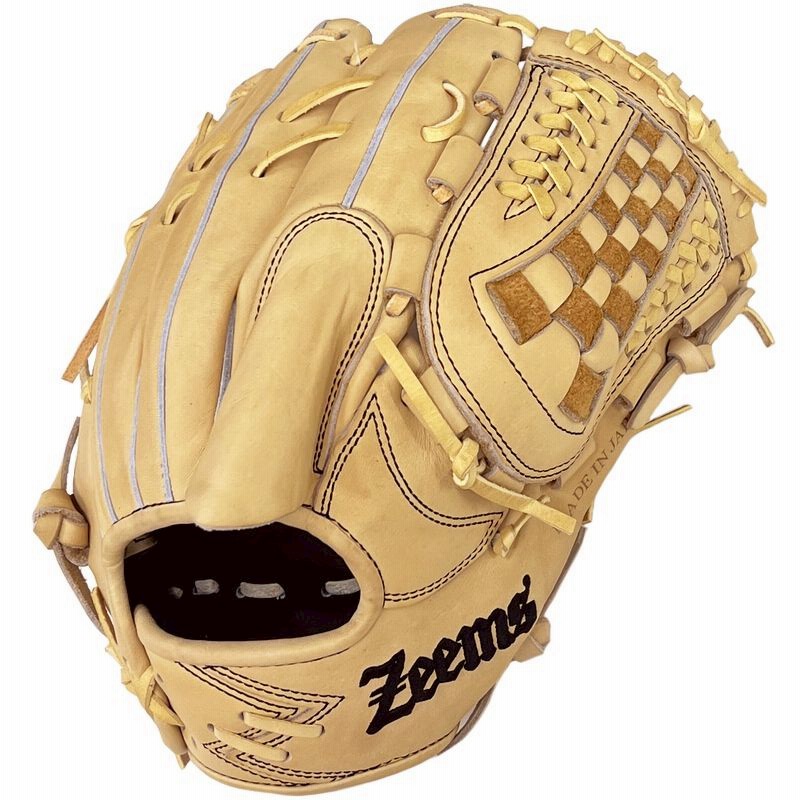 Zeems 野球グローブ 黄色 レザー  左投げ Zeems 苦い 野球グローブ 黄色 レザー 左投げ