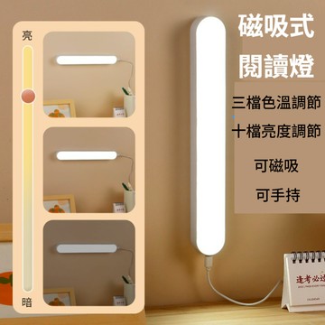🔥台灣當天出貨🔥 磁吸閱讀燈 LED 三色調光 宿舍神器 磁吸燈條 護眼檯燈 磁吸壁燈 可手持 遙控 小夜燈