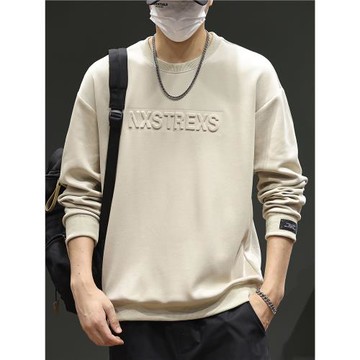 衛衣男款秋季春秋款情侶裝男裝2025新款潮流高級感美式圓領上衣服