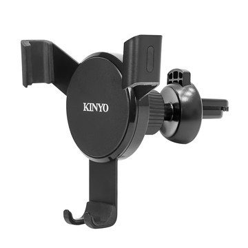 Kinyo 重力式冷氣出風口車架  黑色  1個