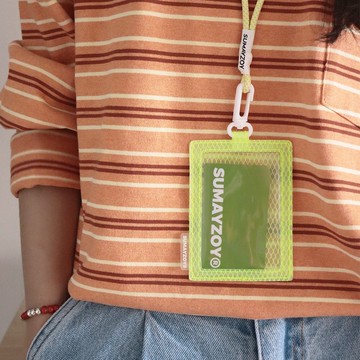 布丁系列證件套 工作證胸牌工牌校園卡飯卡門禁卡保護套  青檸綠