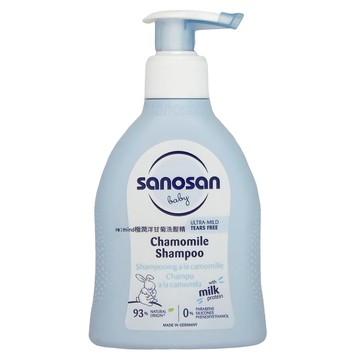 sanosan baby re:mind極潤洋甘菊洗髮精 溫和不刺激 含水解乳蛋白  200ml  1瓶