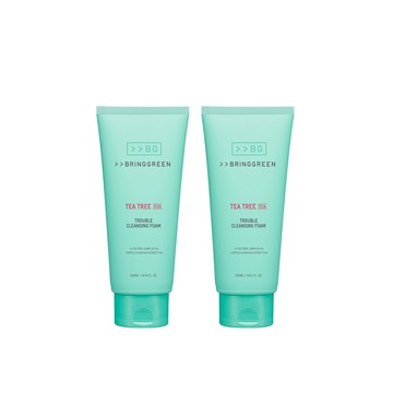 超給利限定!BRING GREEN 茶樹積雪草淨痘調理潔面乳300ML x2入團購組
