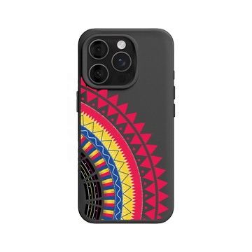 iPhone 16 Pro SolidX 黑 - 花生騷 WasangShow - 虹彩布裙