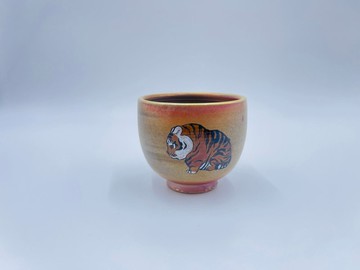 小老虎手繪杯
